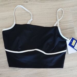Joy Lab | Black XXL Fitted Crop Sports Bra